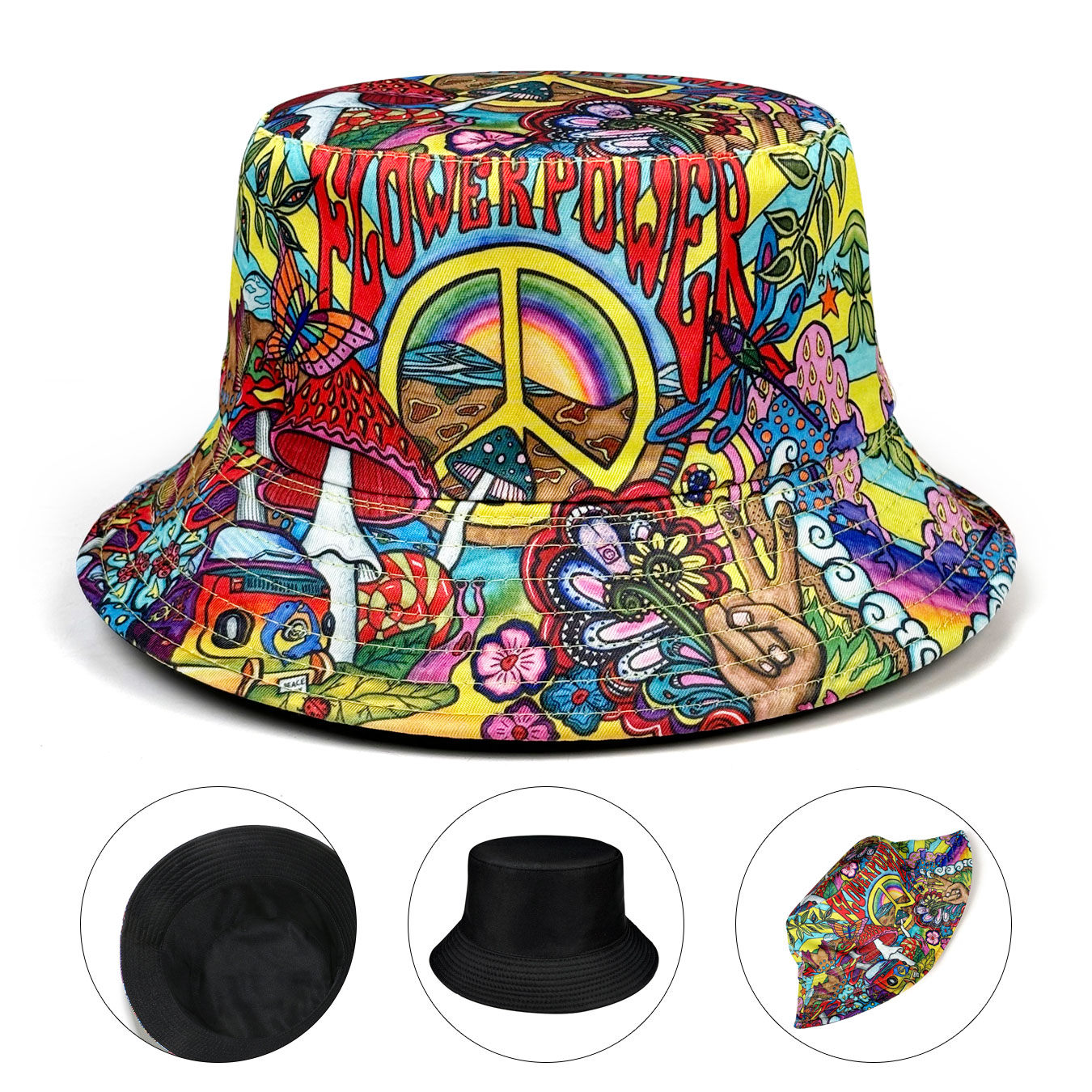 Outdoor Adventure Festival - Flowerpower Peace Bike Sombrero de pescador