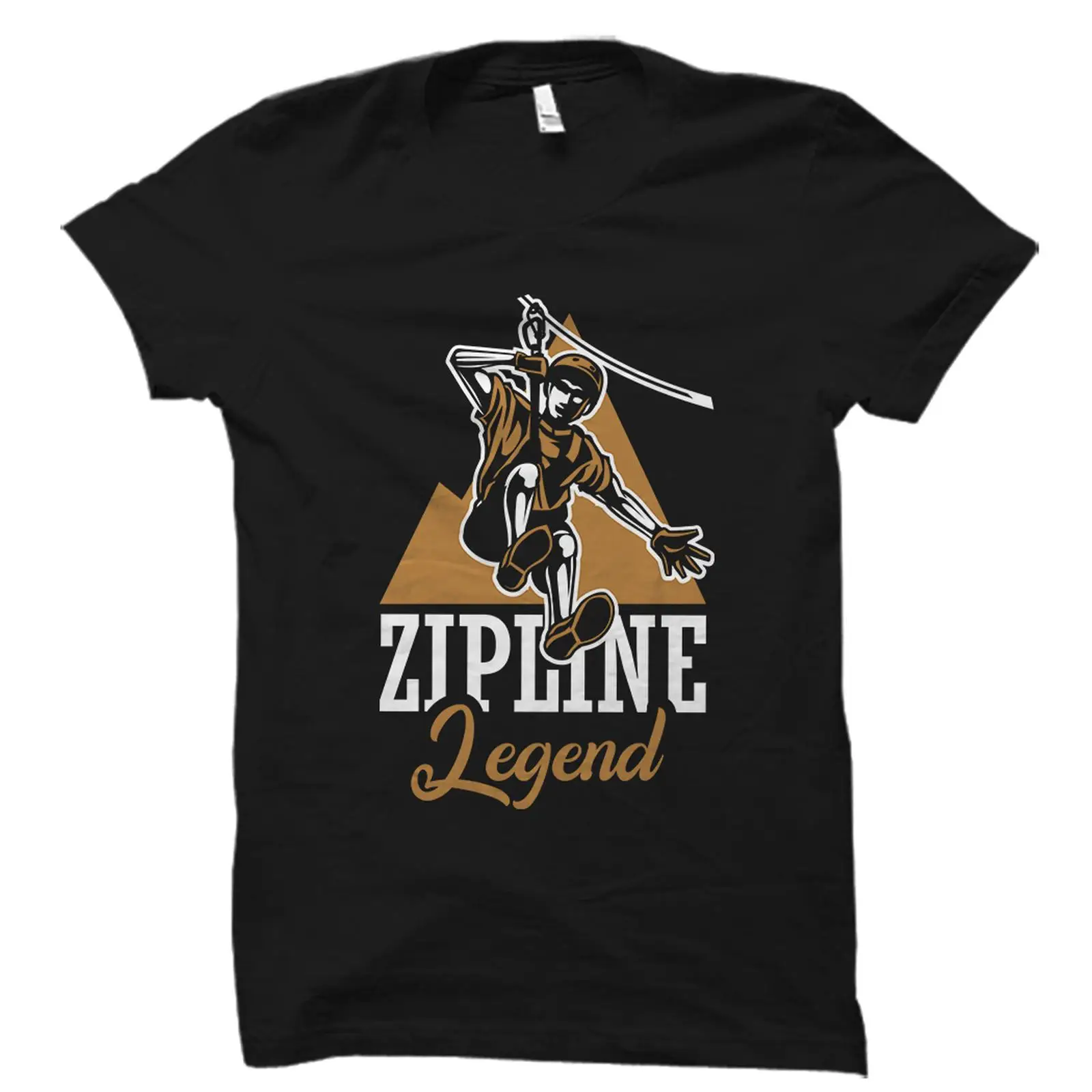 Outdoor Adventure Ziplines & Waterfall - Camiseta Zipline Legend, divertida para amantes