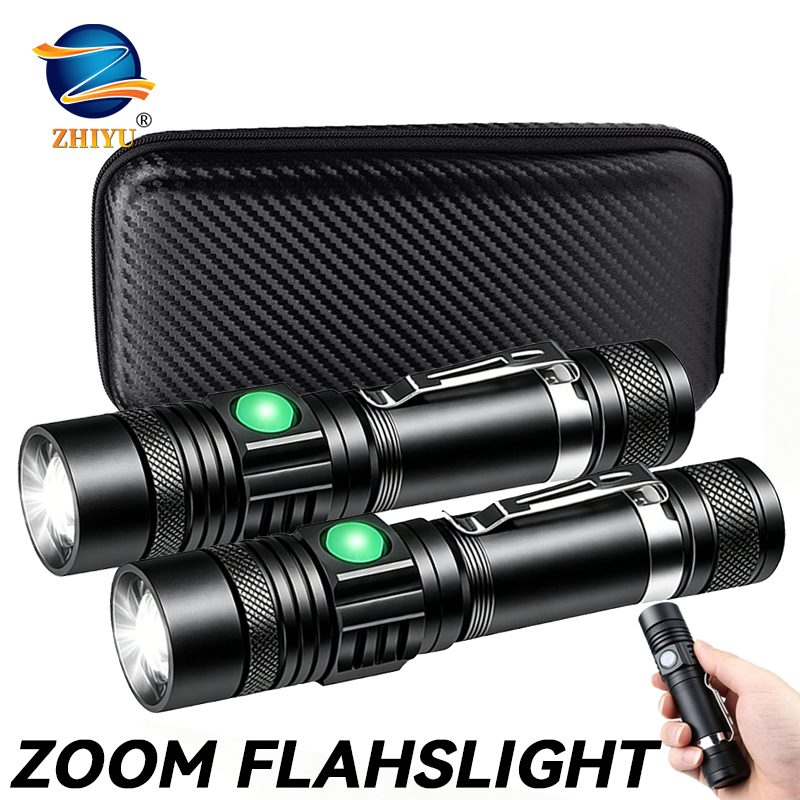 Outdoor Adventure Hunt - Linterna LED T6 Recargable, Linterna con