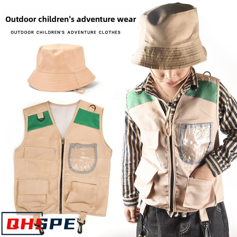 Outdoor Adventure Activities For Kids - Chaleco y sombrero de explorador para