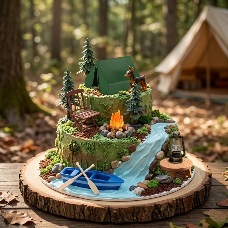 Set de 12 Decoraciones para Pa - Outdoor Adventure Birthday Party reseña y precio