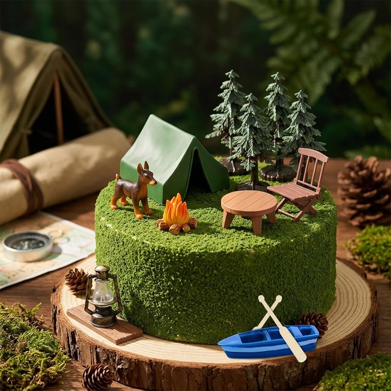 Set de 12 Decoraciones para Pa - Outdoor Adventure Birthday Party reseña y precio