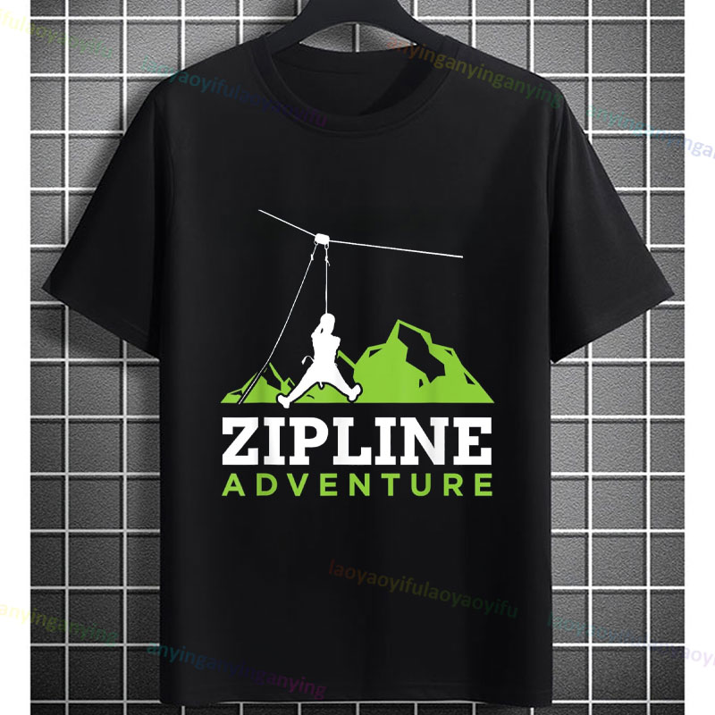 Camiseta gráfica de aventura c - Outdoor Adventure Ziplines & Waterfall reseña y precio