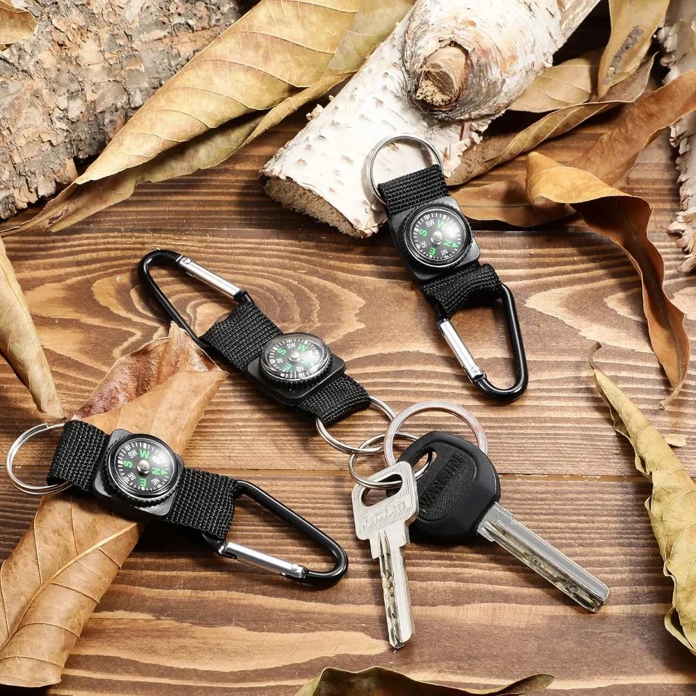 6 brújulas negras con clip par - Outdoor Adventure Birthday Party reseña y precio